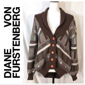 Vintage Diane Von Furstenberg Button Cardigan